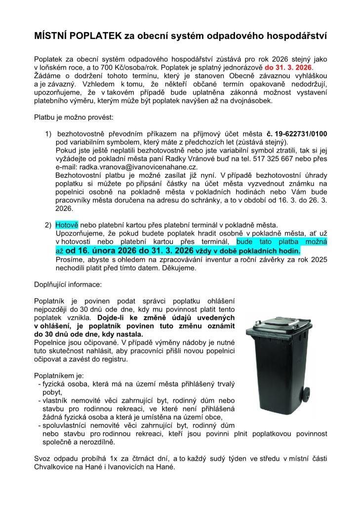 MP za&nbsp;obecní systém odpadového hospodářství