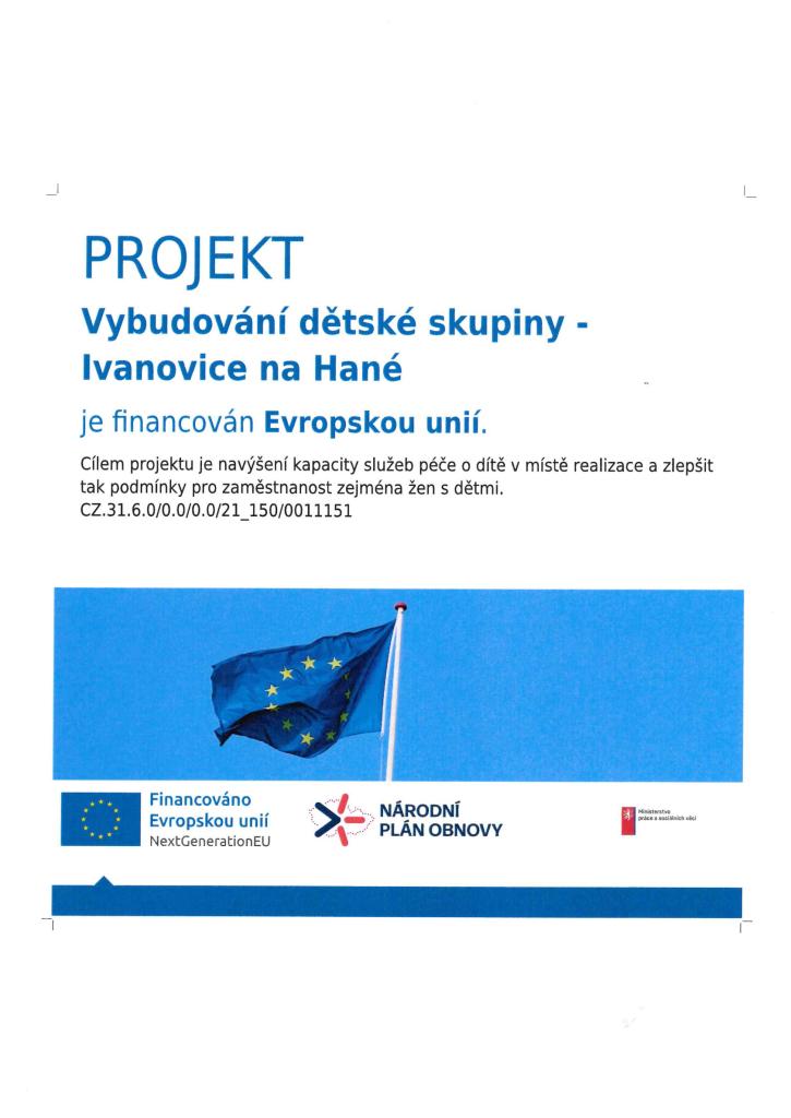 DS_InH_po_realizaci - PROJEKT Vybudování dětské skupiny - Ivanovice na Hané byl financován Evropskou unií.