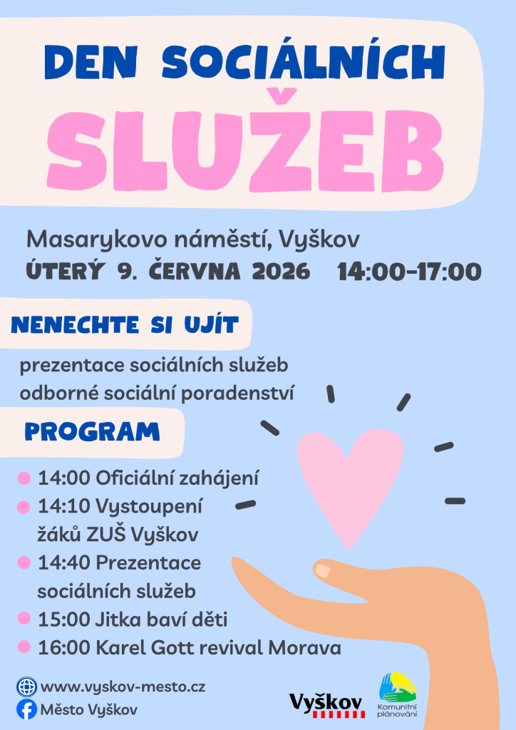 Den sociálních služeb 9.6.2026 Vyškov